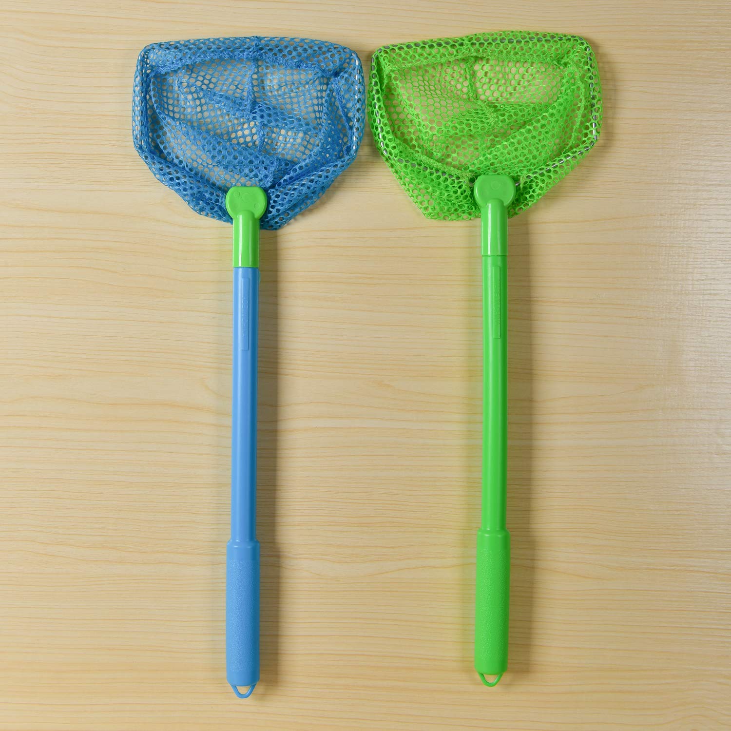 2 Filets à Papillons/petits Poissons Pour Enfants - Plastique Vert, Poignée Ergonomique - Jeu De Plein Air, Plage, Exploration Nature