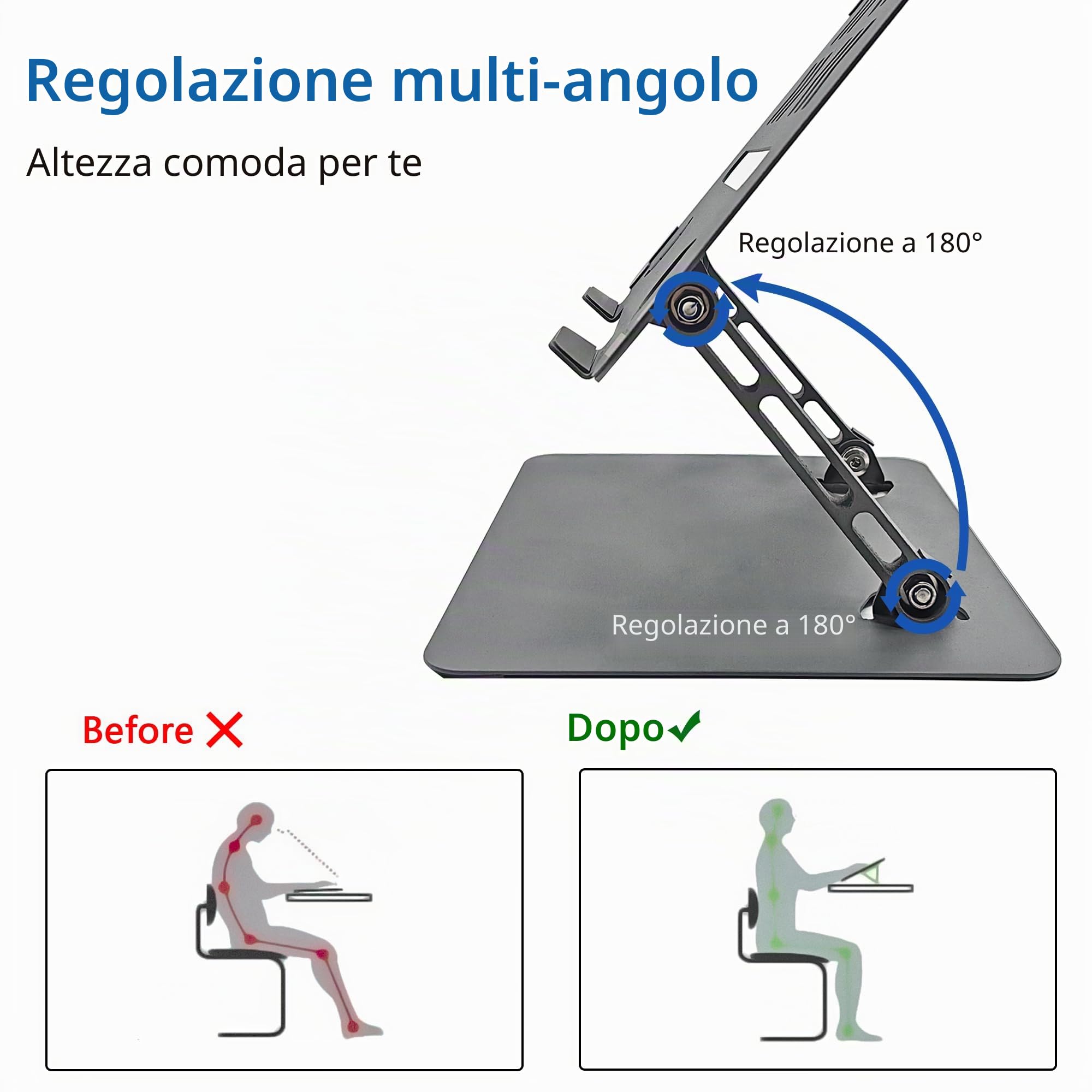 Musiin Home Studio - Piccolo supporto per mixer da scrivania, in alluminio, pieghevole, portatile, per dissipazione del calore, compatibile con Nektar Panorama CS12, Rode RODECaster Pro II, Tascam