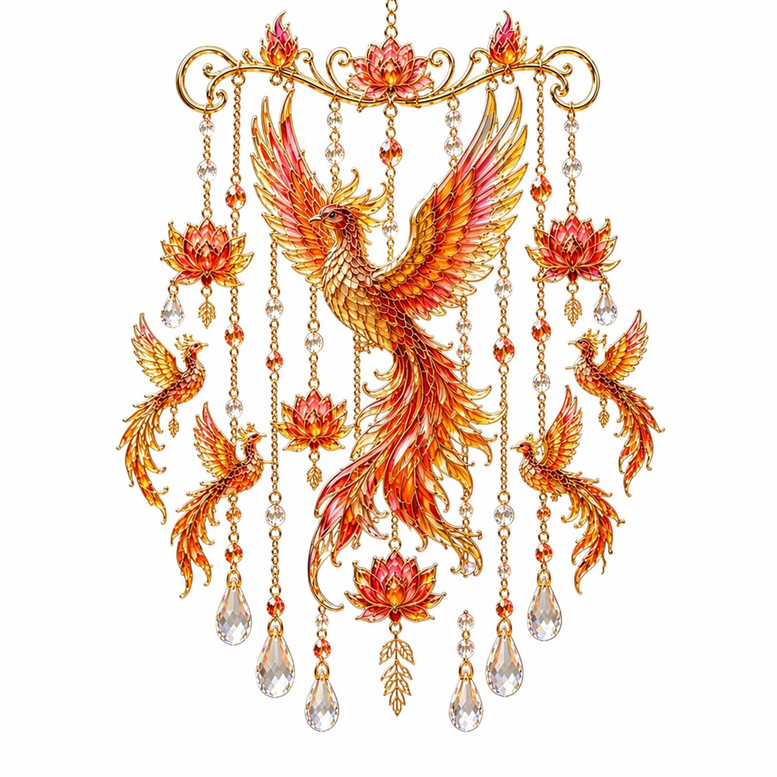 Creative Bird Wind Chime Melodic Soothing Tone & Exquisite Craftsmanship