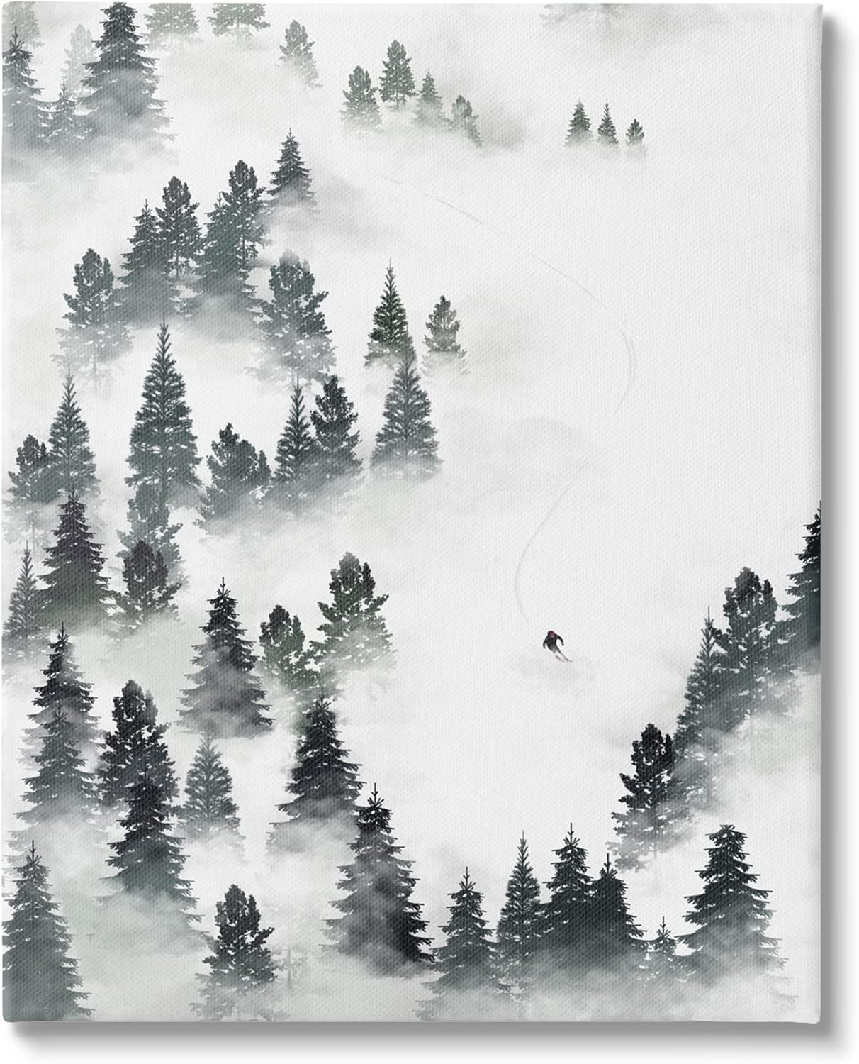 Stupell Industries Winter Ski Slopes Mountain Canvas Wall Art, Design by Ziwei Li