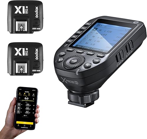 Godox XProII-S XProIIS Flash Gatillo y 2 receptores Godox X1R-S para Sony, transmisor de disparo inalámbrico TTL 2.4G, HSS 1/8000s, transformación