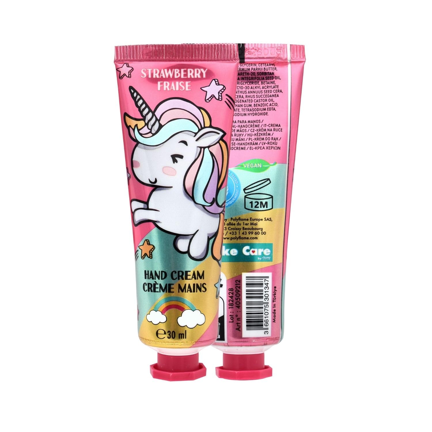 Girl Power, Crème Mains hydratante Parfumant, Senteurs, Fraise, Vegan, hydratation, Enfant, Junior, 30 ml, TAKE CARE