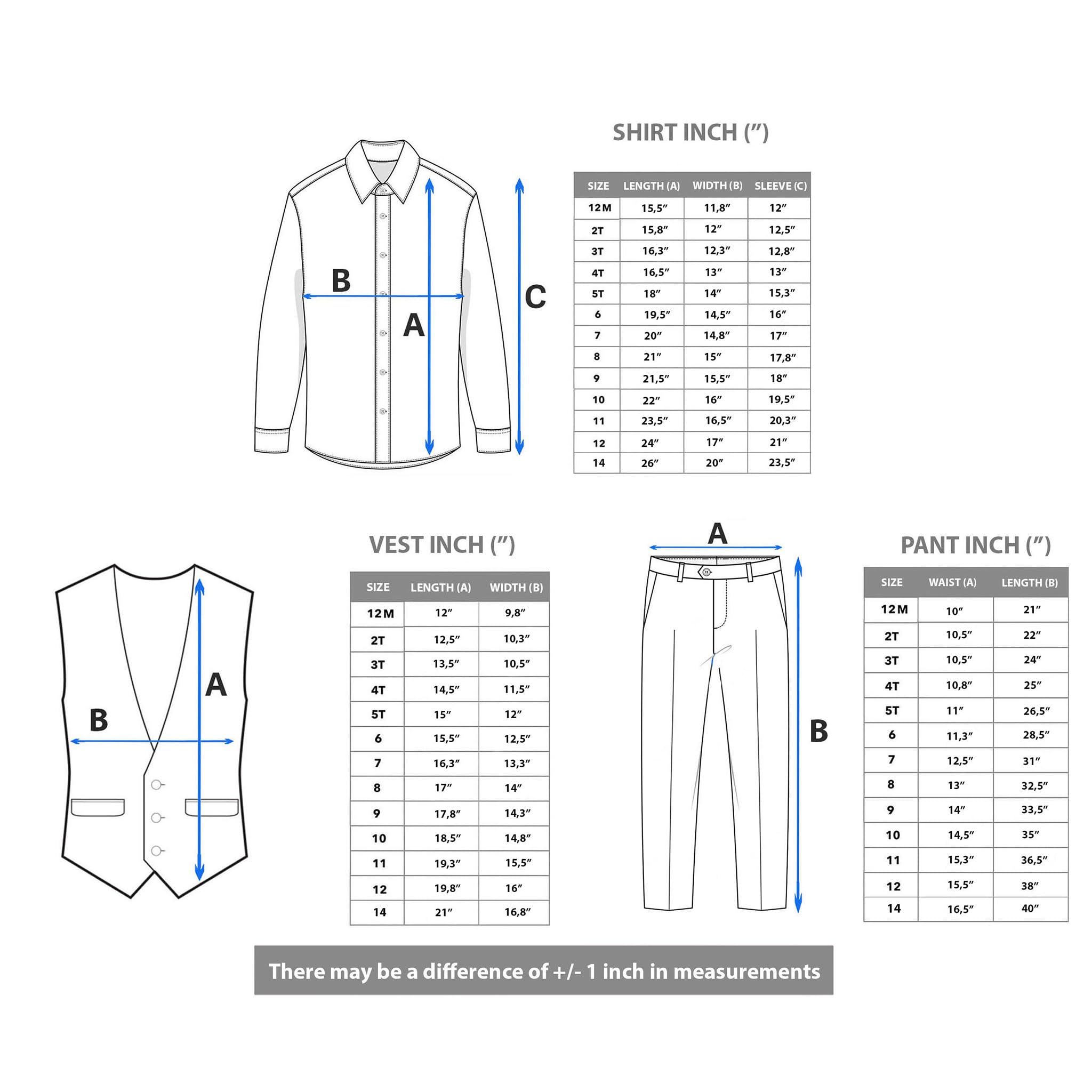 Lilax Costume Formel 4 pièces pour garçon avec Gilet, Pantalon et Cravate
