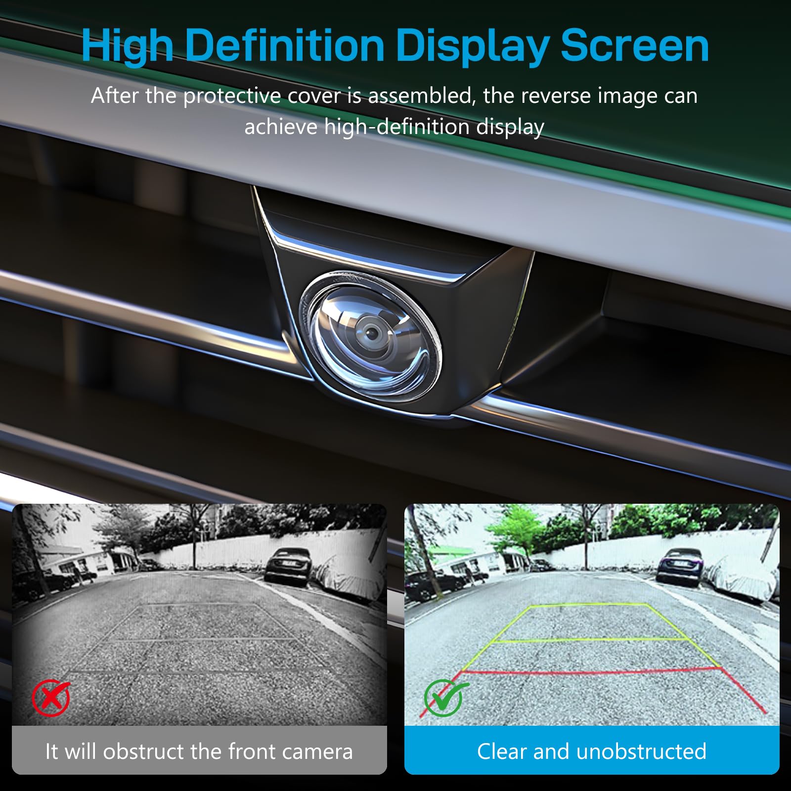 6 Pièces Protection d'objectif pour Caméra de Recul de Voiture Kit,360° Transparentes Protection de Caméra de Voiture Contre la Pluie, pour Voitures, SUV
