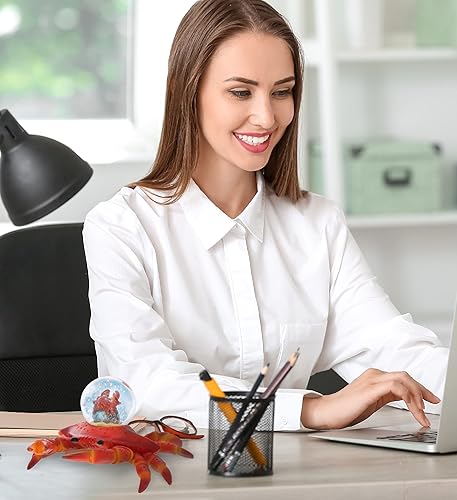 Miniatura 7 de CoTa Global Globos de nieve coleccionables de vidrio con purpurina de animales, decoración fresca de tierra y océano, figuras de vida silvestre