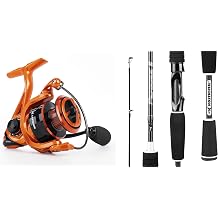 KastKing Perigee II Spinning Rod & Lethal Blaze Spinning Reel, 4000 Size, 7'6", M, 2-Pieces Rods