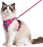 Vista 59 de rabbitgoo Cat Harness and Leash for Walking, Escape Proof Soft Adjustable Vest Harnesses for Cats, Easy Control Breathable Reflective Strips Jacket