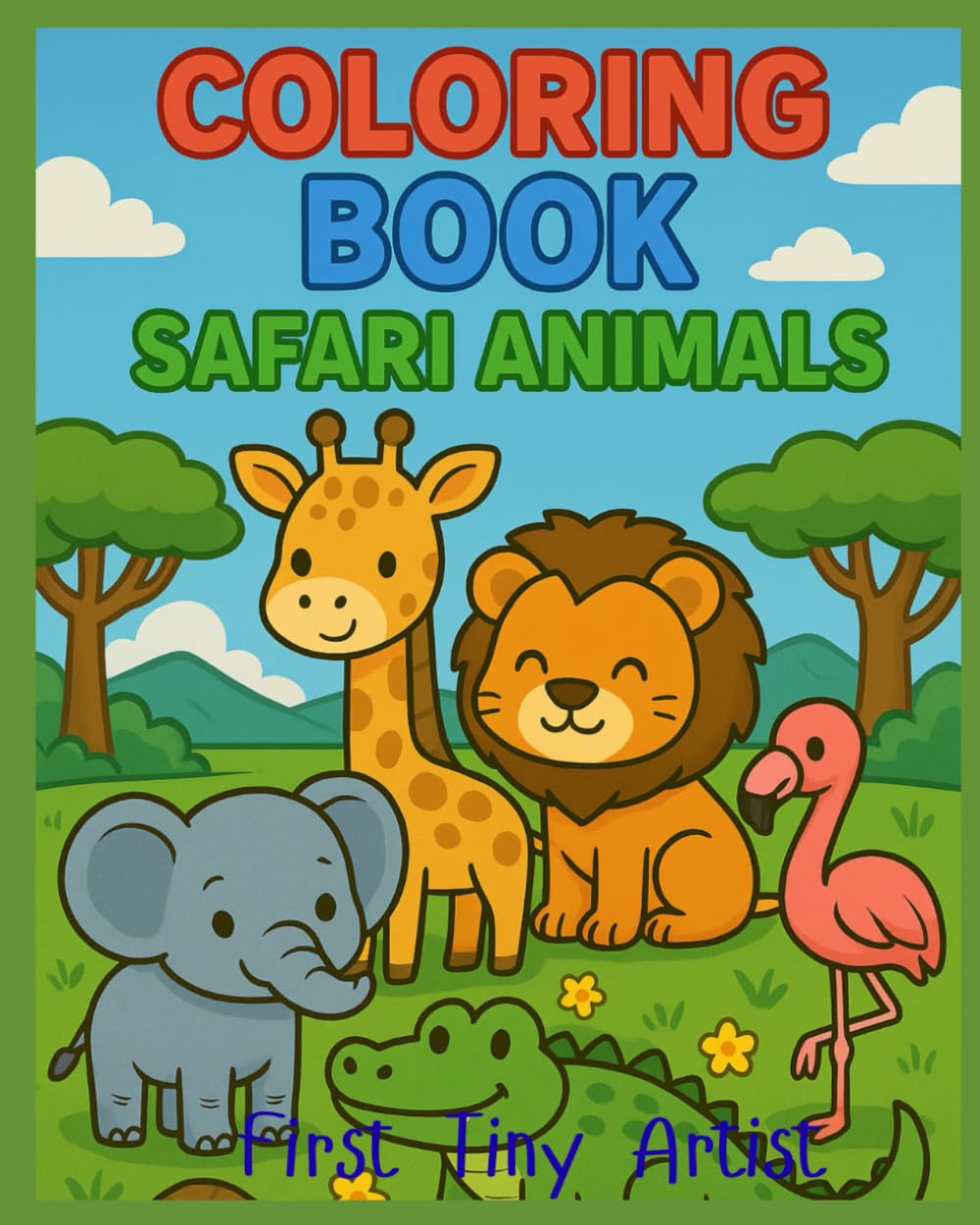 Coloring Book - Safari Animals (First Tiny Artist)