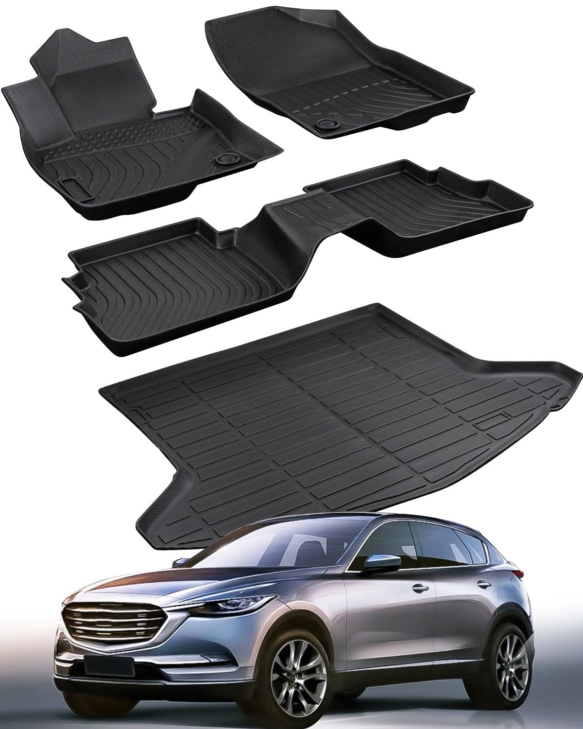 Weather Liner® for Mazda CX5 Floor Mats 4 PCS, All Weather Rubber Floor ...
