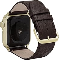 Vista 25 de Bandini Correas de cuero para mujer para Apple Watch de 1.496 pulgadas, 1.575 pulgadas, 1.614 pulgadas para mujer, correa delgada de cuero iWatch