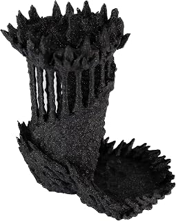 Würfelturm - Magierkristallturm 20x12x22 cm - Glitzer schwarz