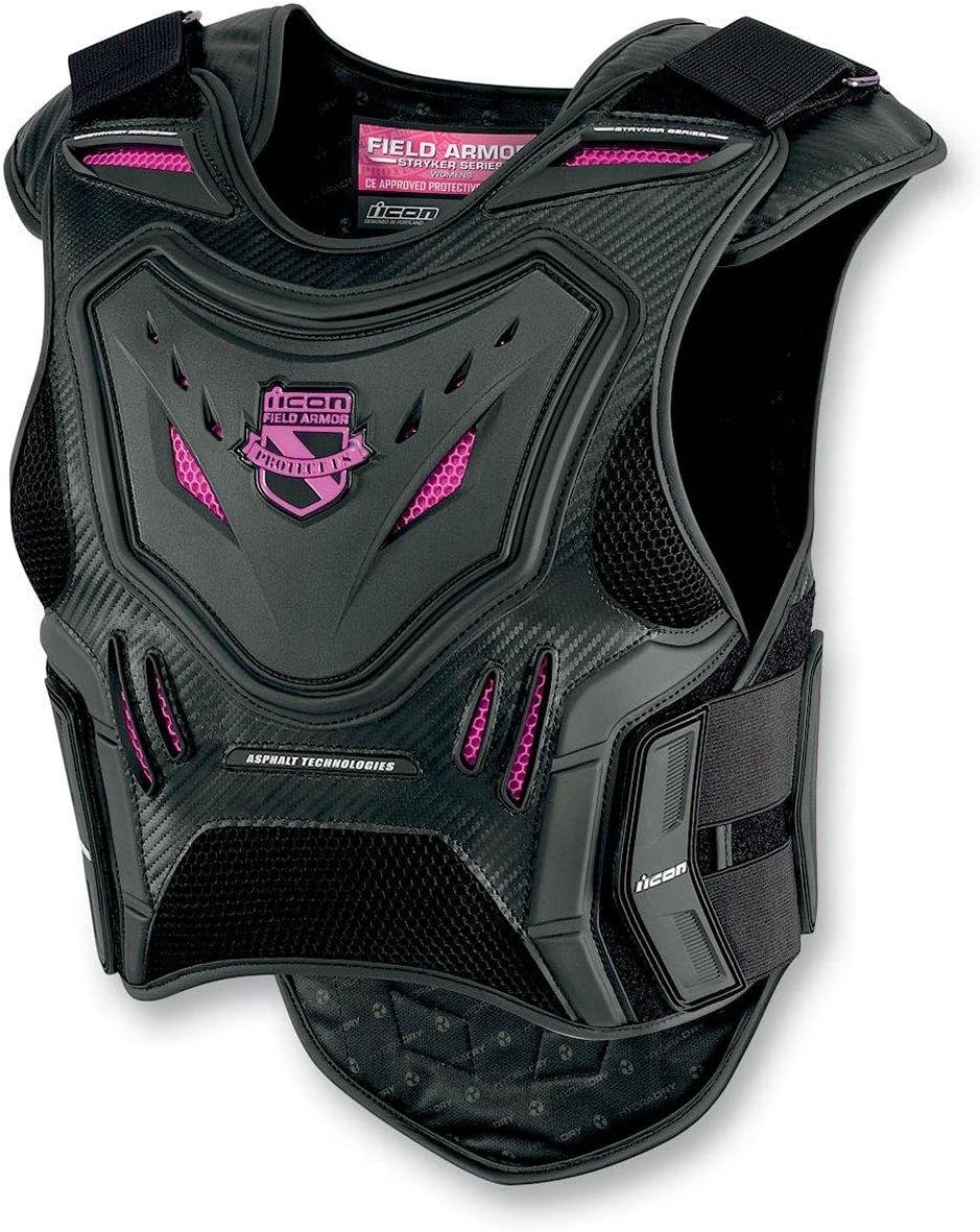 NEW ICON STRYKER WOMENS VEST, BLACK/PINK, SMALL/MEDIUM