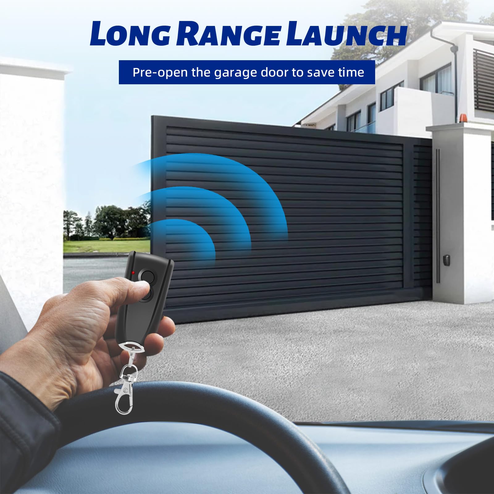 3PCS Télécommande Portail Garage pour EcōStαr RSC2-433 RSE2-433 RSZ1-433 pour Hōrmαnn Ecōstαr Liftronic/TUBAUTO EuroPro 500/700/800 Portronic D2500/D5000/S4000 Opérateur