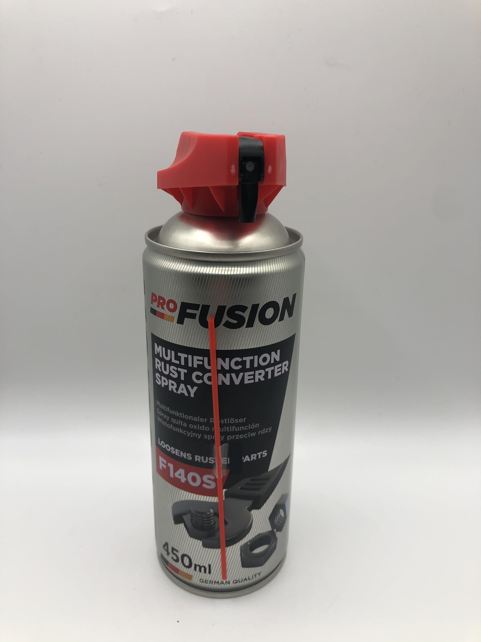 ProFusion Aceite Lubricante Multiusos Pack de 12 - para Liberar Conexiones, Piezas Atascadas y Oxidadas - Evita la Formación de Corrosión - Detergente para Microfisuras y Grasa Lubricante - 450 ml