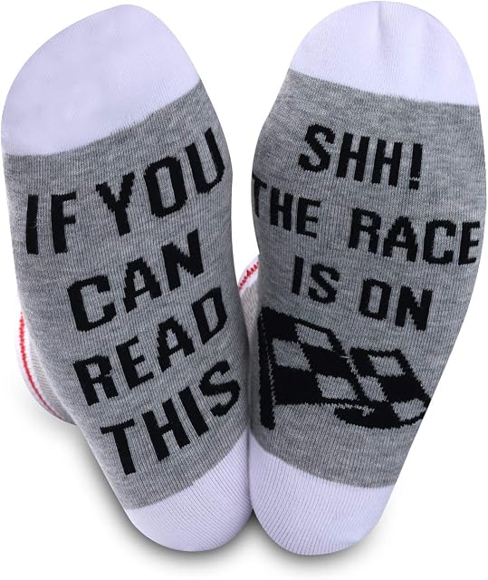 JTOUK Racing Game Gift Race Car Gift SHH Do Not Disturb The Race Is On Racing Fans Gift Socks
