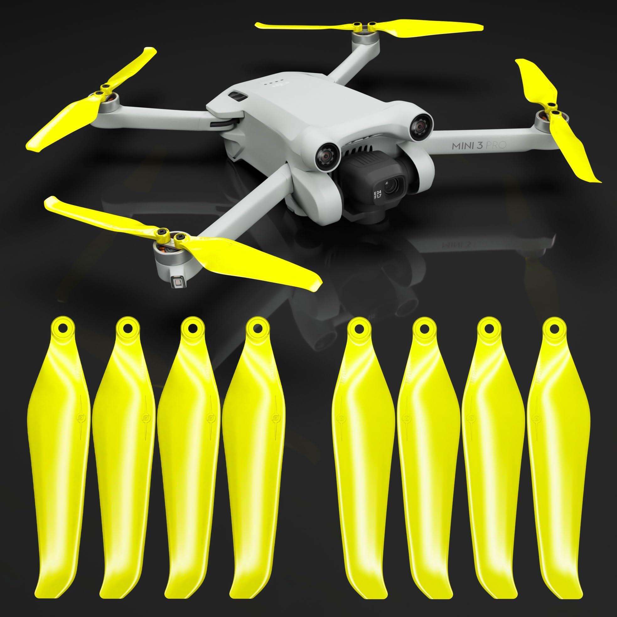 Stealth Propellers for DJI Mini 3 Pro & Mini 4 Pro - Electric, 4 propellers in Set