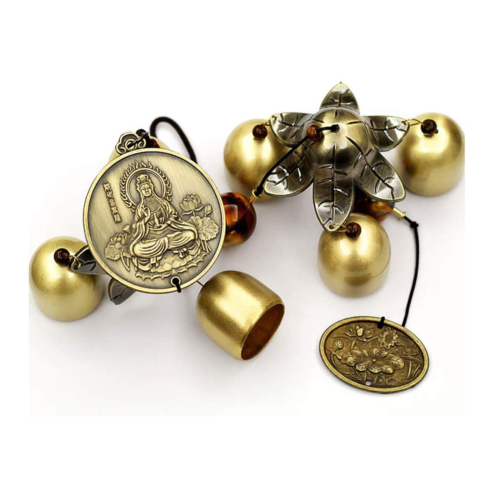 Campanelli eolici per Il Giardino, Feng Shui Wind Chimes Cina incombe Decorazione-Giardino in Metallo Wind Chime Esterna Campana Interna Wind Chime Decorazione Domestica,Guanyin