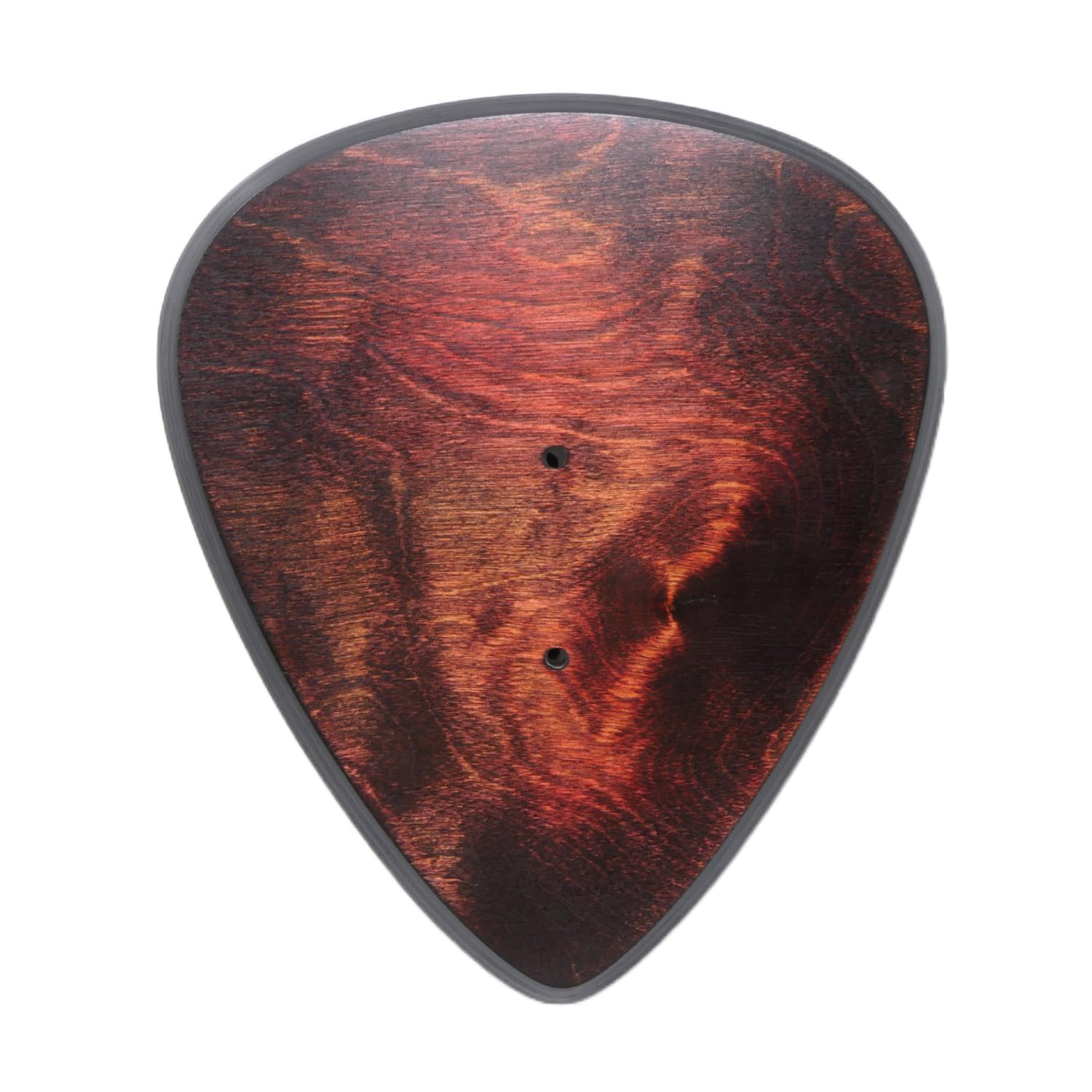 Gitarren Wandhalter aus Holz Wandhalterung - Rot Schwarz 23,5x23,5cm - Gitarrenhalter Modell DARK EDGE FOUR