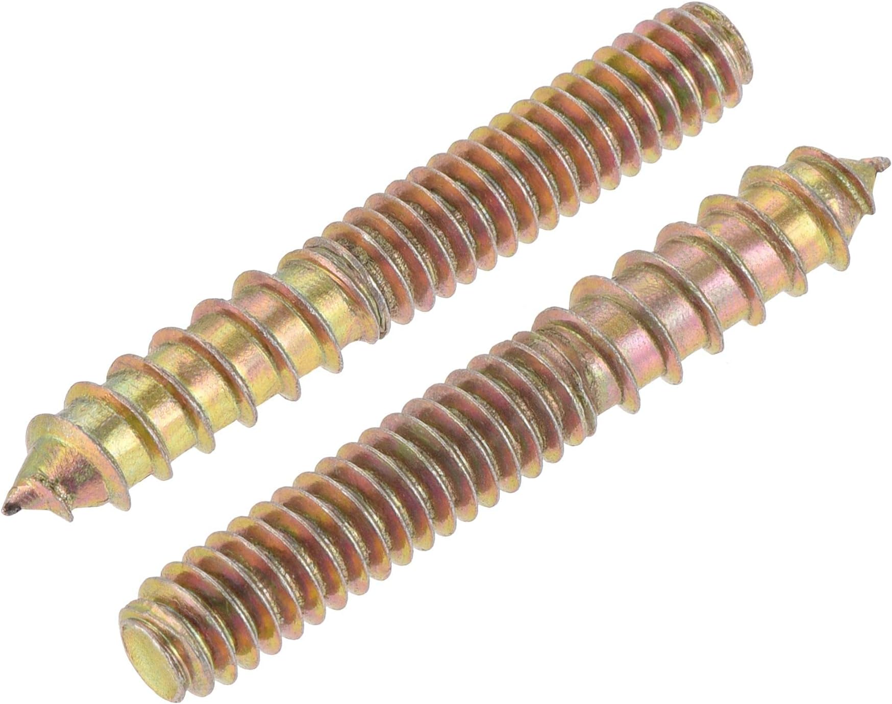 uxcell 1/4-20 x 1-3/4″ Hanger Bolts Double Head Dowel Screw for Wood Furniture 10pcs