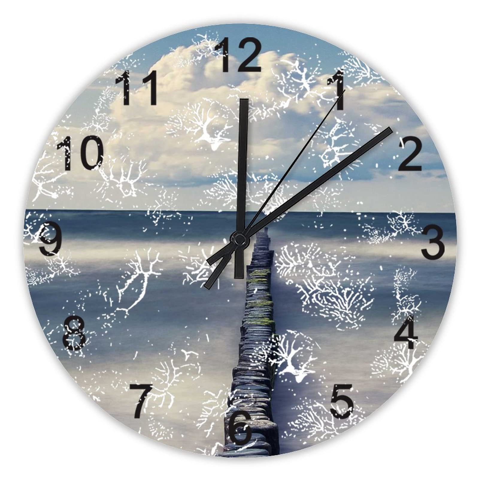 Horloge murale décoration d'intérieur haut de gamme 40,6 cm