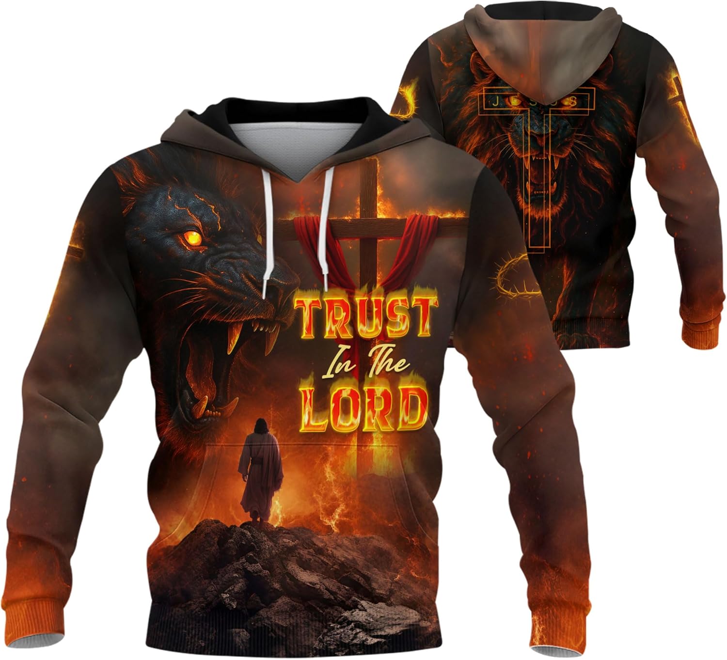 Jesus Loves You Hoodie, Cross Hoodie, Christian Hoodies For Men, Religious Hoodies For Men