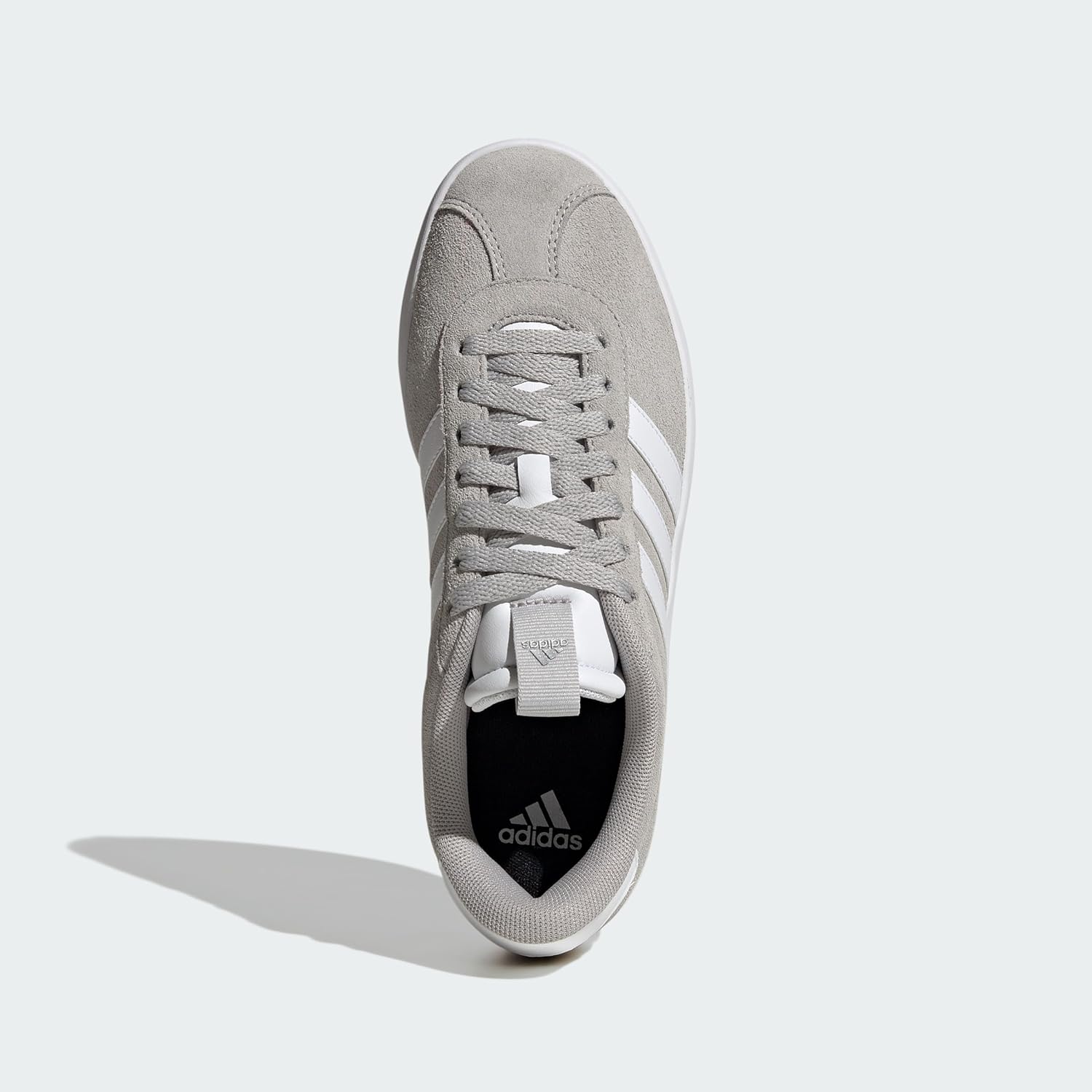 ADIDAS Women's VL Court 3.0 Sneaker, Gray, 25.5 cm