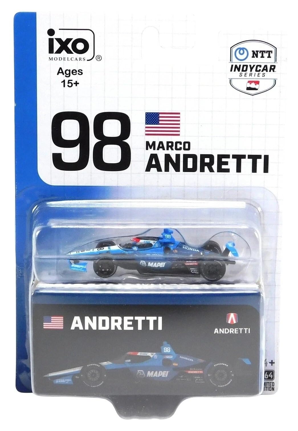 Amazon.com: IXO IND64022 2025#98 Marco Andretti/Andretti Global