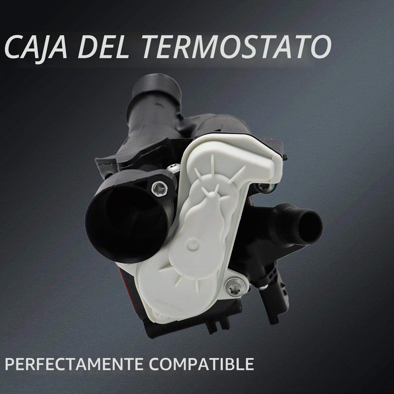 Carcasa termostática compatible con Citr0en C4 C5 III 308 508 3008 5008 2.0 BlueHDi Focus Kuga DS7Q-8A586-AB Hopzty 9804160380
