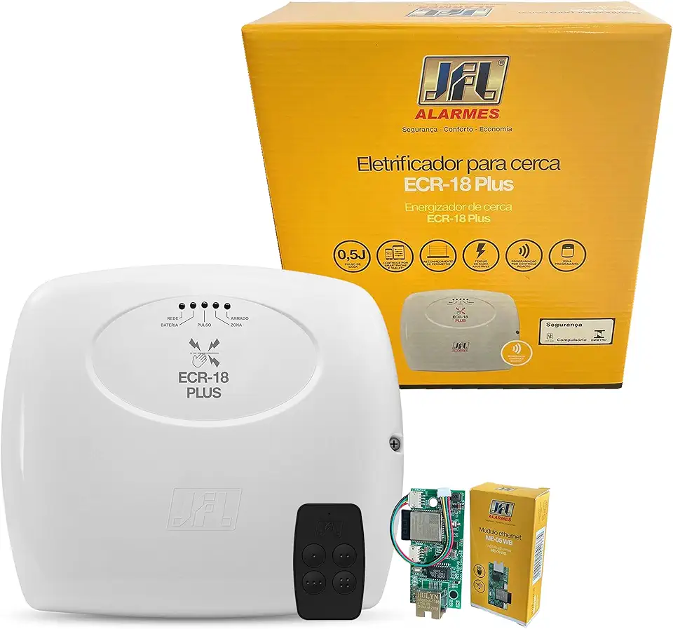 Central De Cerca Elétrica Ecr-18 Plus + Me-05wb Ethernet App