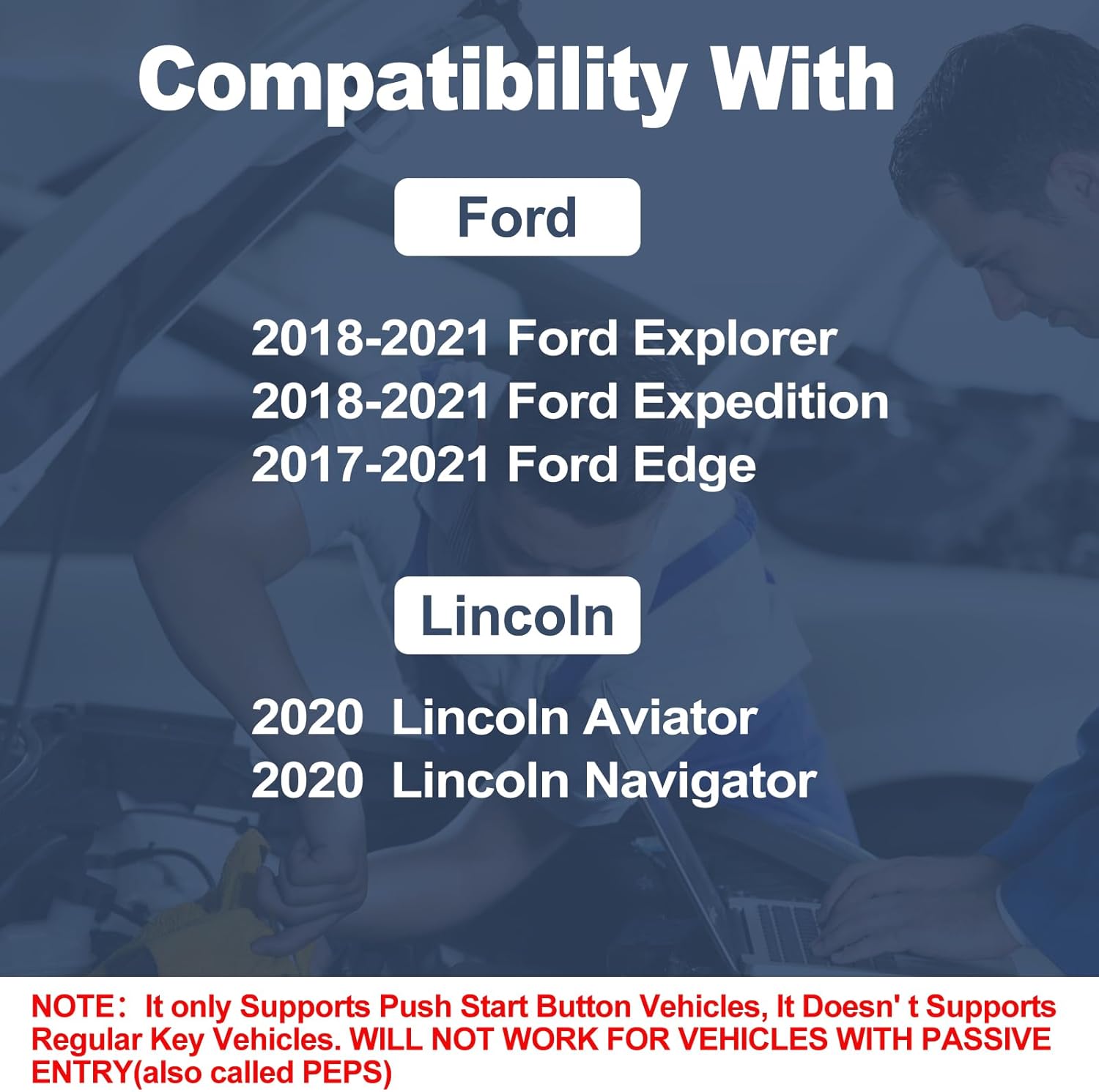 DIY Key Fob Replacement Fits for Ford Explorer Expedition Edge Lincoln Aviator Navigator 2018 2019 2020 2021 Keyless Entry Remote Control Replace Kit (M3N-A2C931426, 164-R8198)