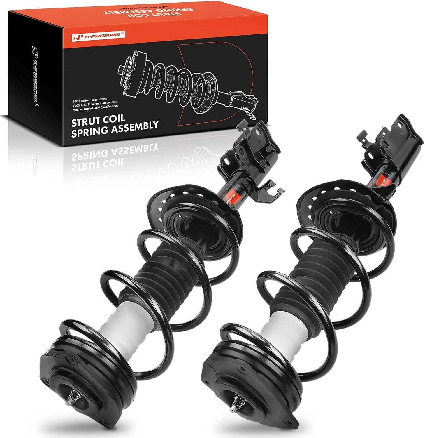 A-Premium Front Complete Strut & Coil Spring Assembly Compatible with Nissan Rogue 2008 2009 2010 2011 2012, AWD, 2-PC Set