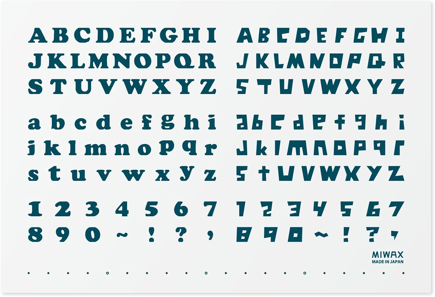 MIWAX SC-A5-AL Cutting Mat, A5, Alphabet