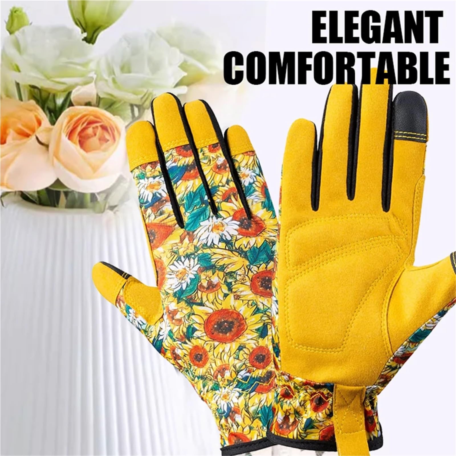 Guantes de jardinería for hombres y mujeres, poda rosas, a prueba espinas, guantes for trabajar en el jardín, herramientas trabajo protección Industrial, 1 par para Hombre y Mujer(S)