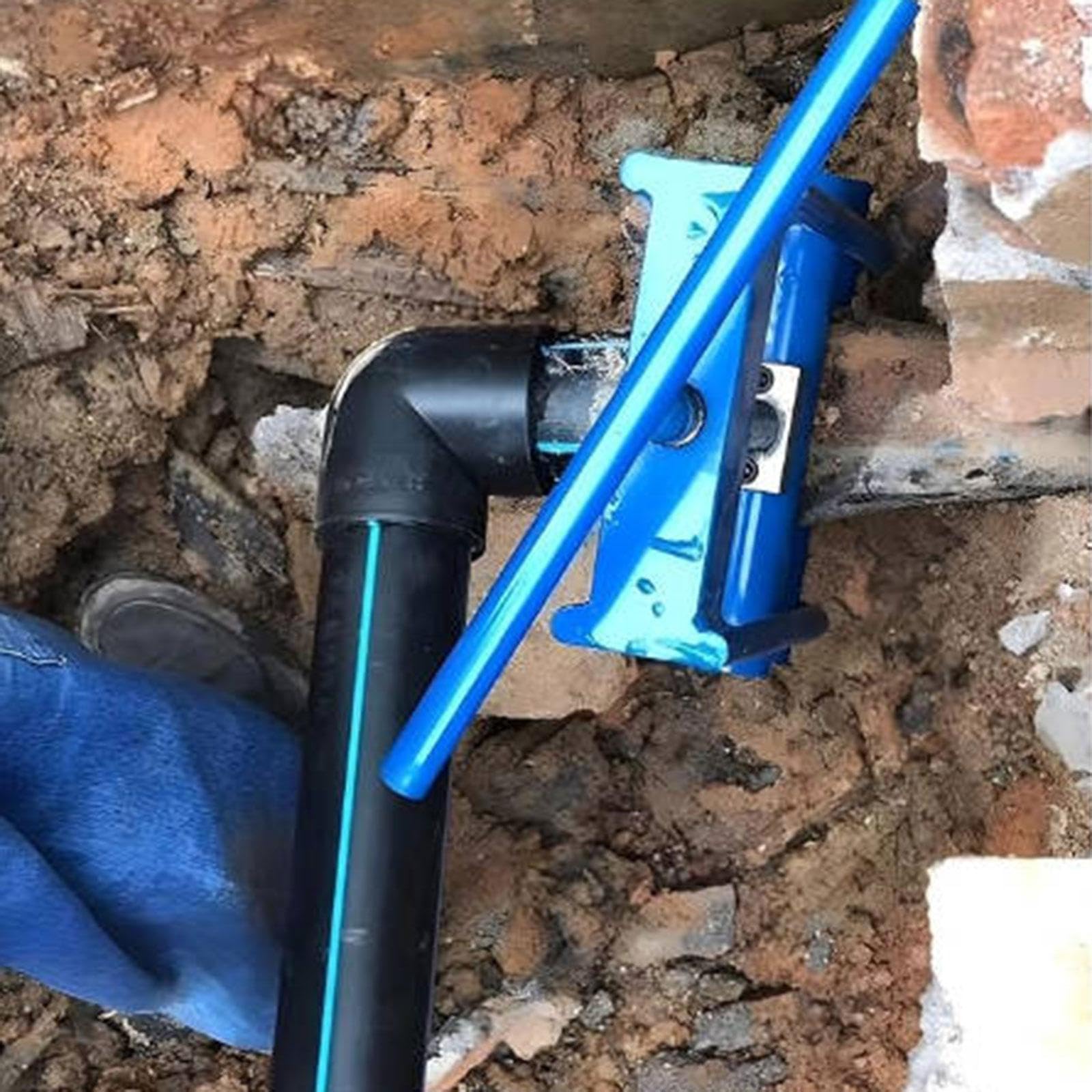 Gas Pipe Off Clamp Herramienta para Cierre Seguro de Tuberías con Función de Bloqueo Pinza de Tubería de Hierro Resistente Accesorio de, para diámetros de 0 a 4 cm