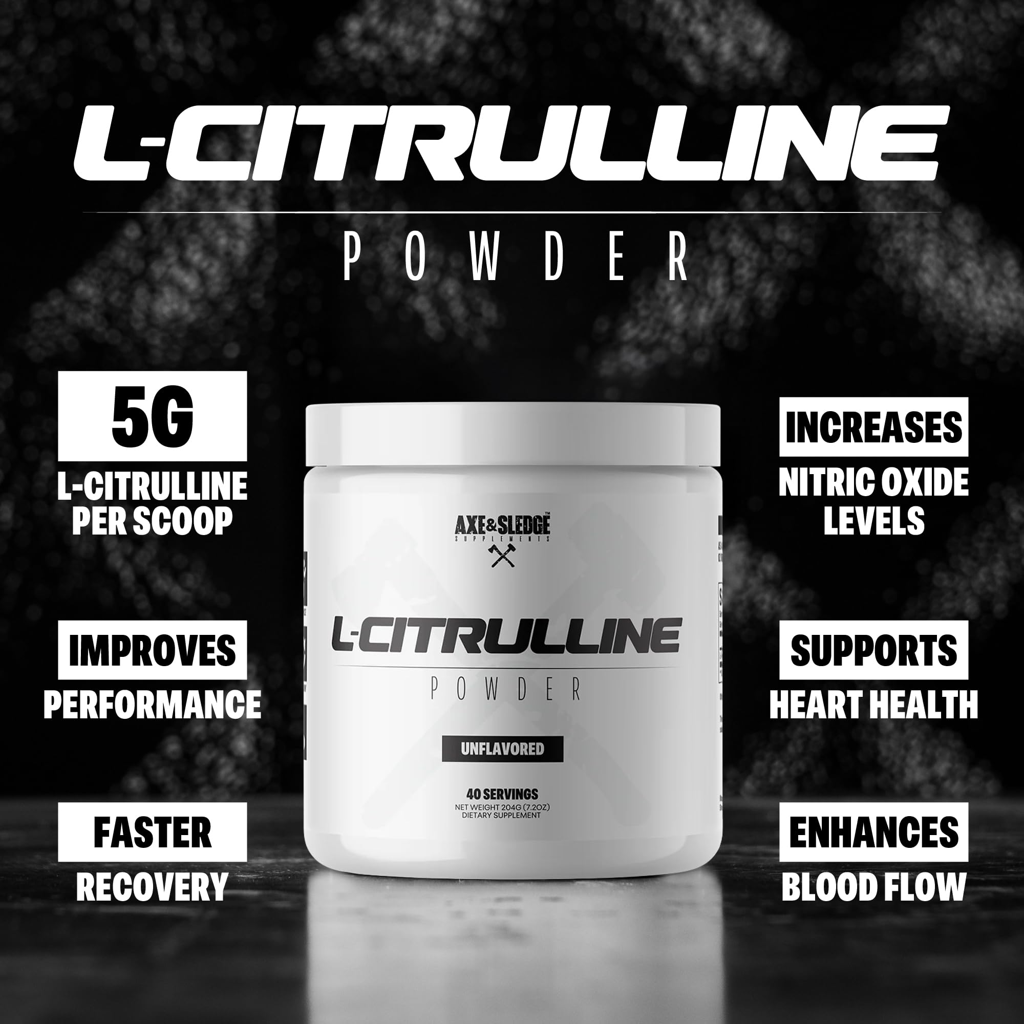 Amazon.com: Axe & Sledge Basics Citrulline | 5g Pure Citrulline