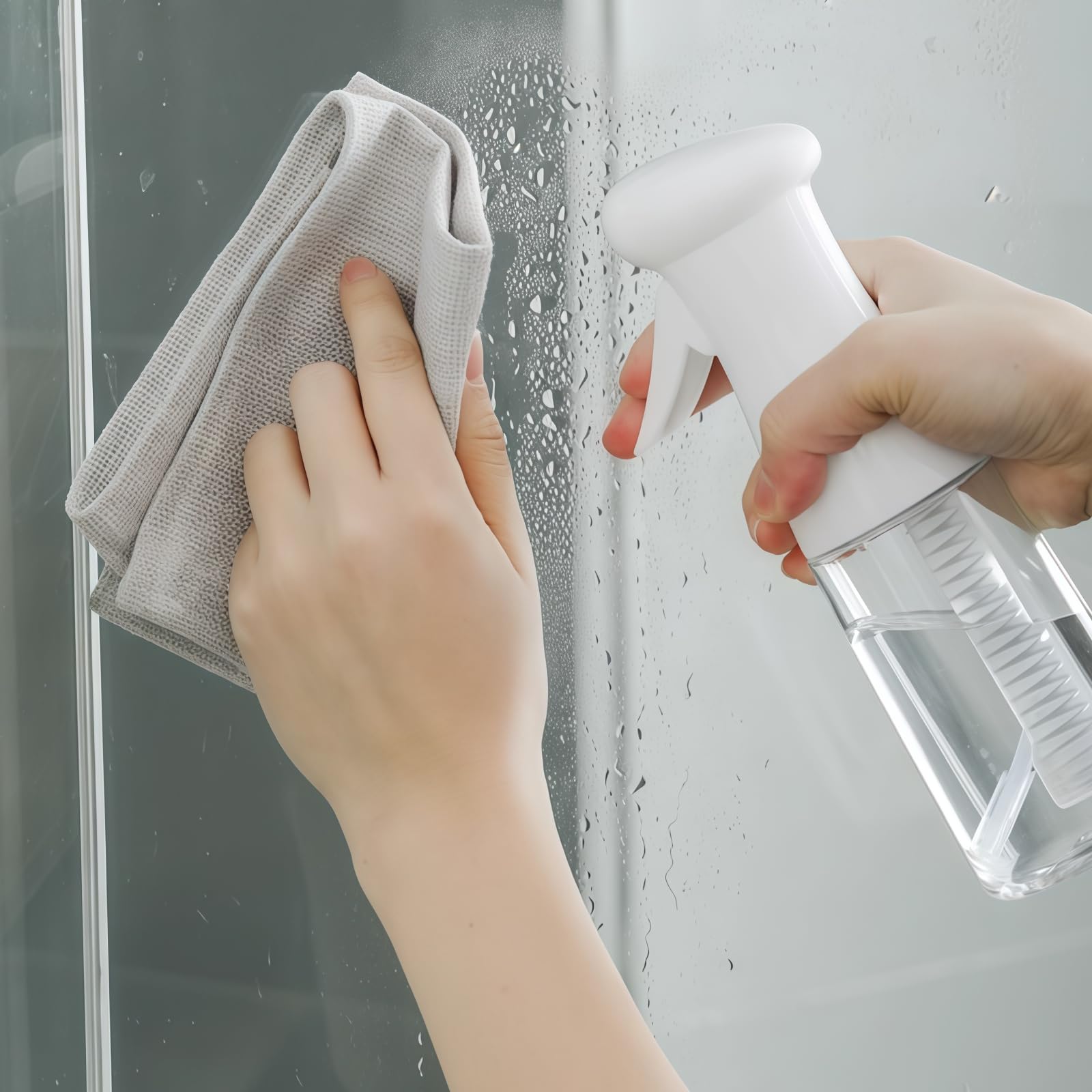 Ultra Fine Continuous Spray, butelka z rozpylaczem wody 200 ml, odporna na kapanie, bardzo cienka butelka z rozpylaczem do stylizacji włosów, pielęgnacji skóry, pielęgnacji roślin