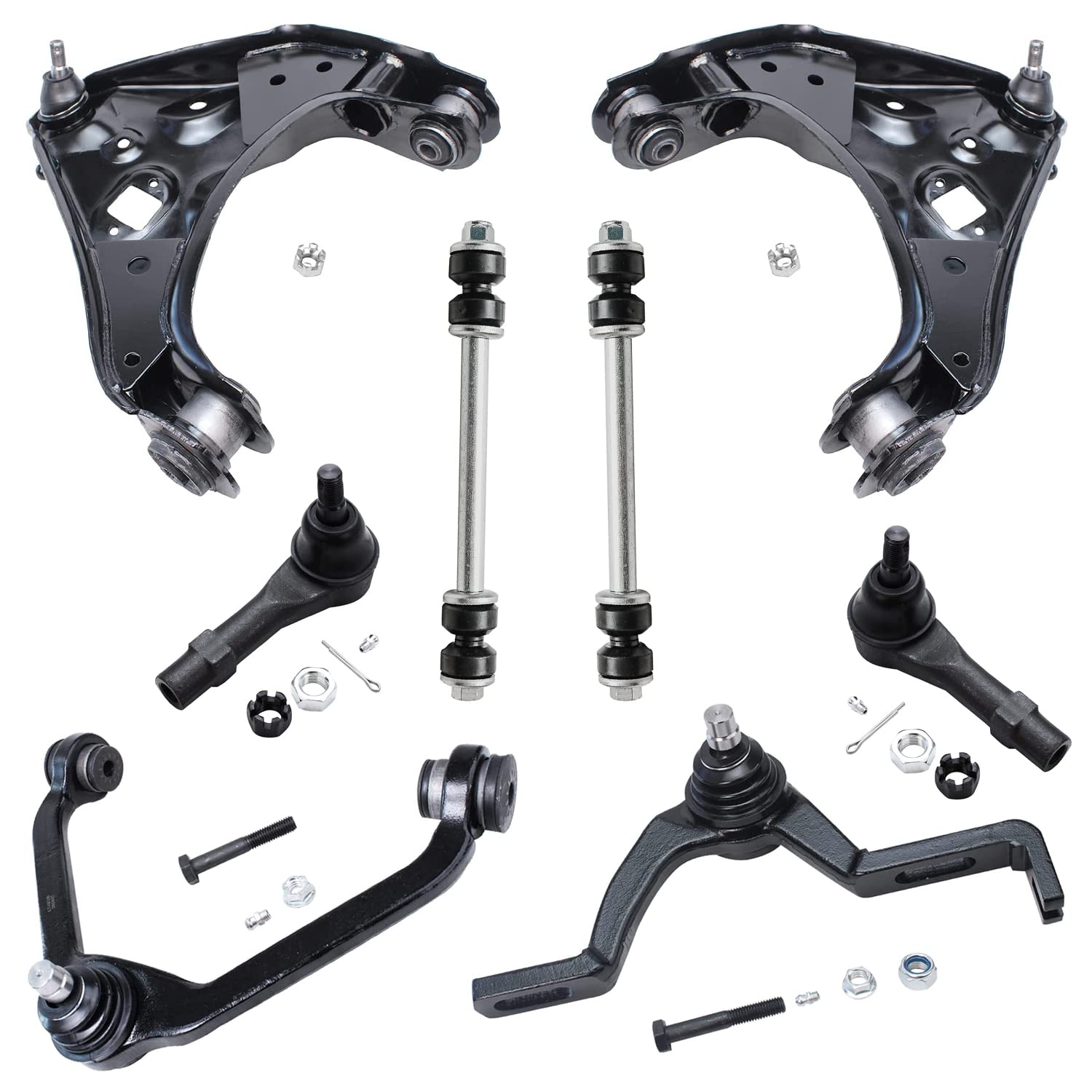 Detroit Axle - Front 8pc Ctrl Arms Kit for Ford Explorer Ranger Mazda B2500