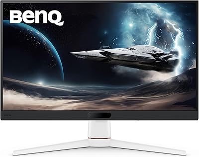 BenQ MOBIUZ EX251 Monitor Gaming Bianco 24,5 pollici FHD 220Hz, 1ms Risposta Rapida, AMD FreeSync, 99% sRGB, Modalità Colore AI, Color Vibrance, Light Tuner, Altoparlanti 2,5W, HDMI 2.0, DP 1.2, USB Hub