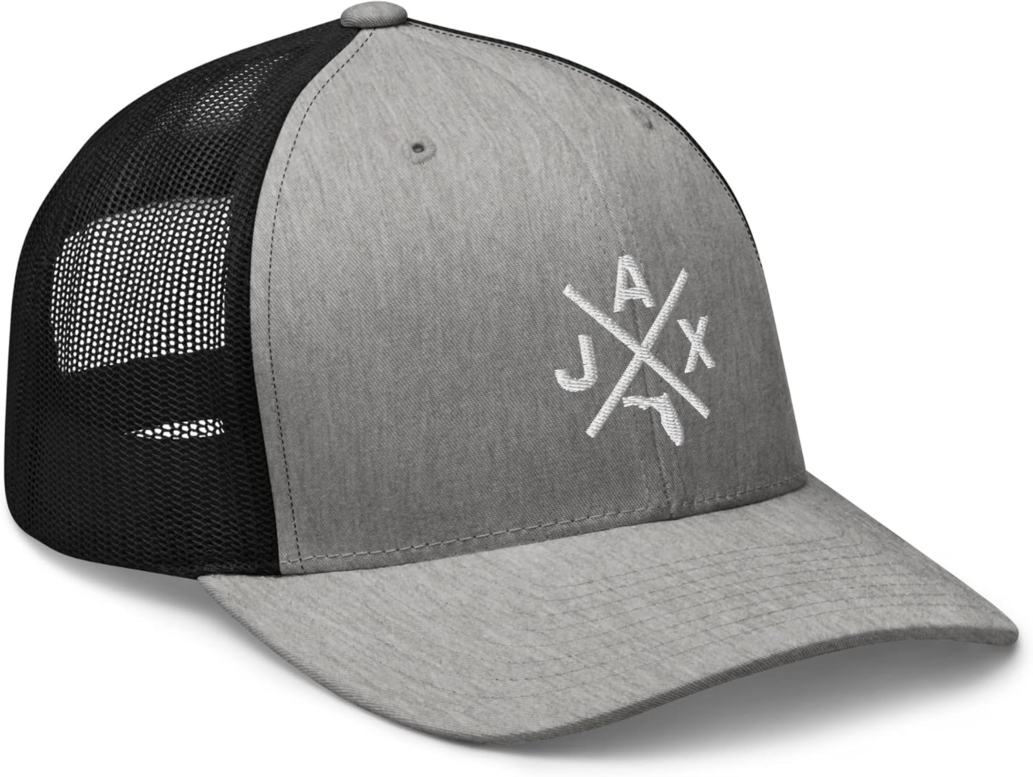 Retro Jacksonville Trucker Hat Mesh Jax Cross Trucker Cap