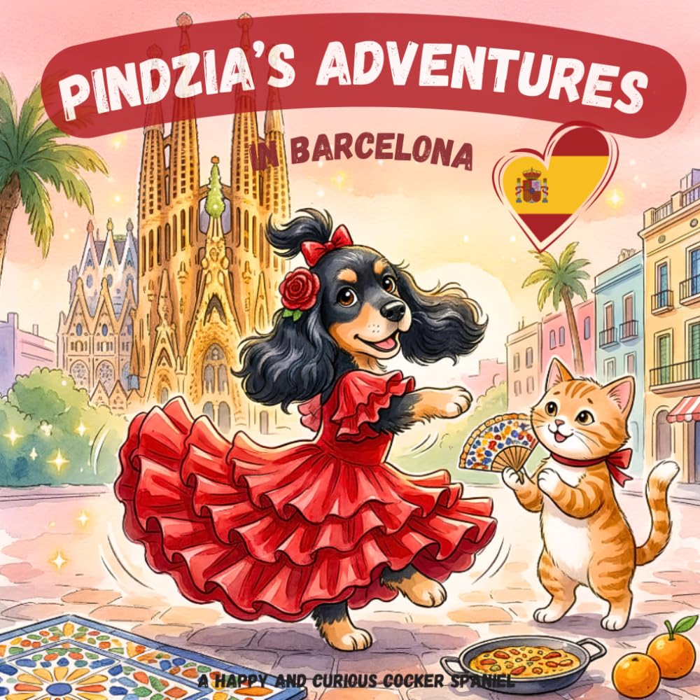 Pindzia's Adventures: A Trip to Barcelona: A Children's Book About Travel to Spain with Spanish Words for Kids Ages 4-8
