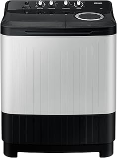 Samsung 7.5 kg, 5 Star, Semi-Automatic Top Load Washing Machine (WT75C3200GG/TL, Air Turbo Drying, Light Gray)