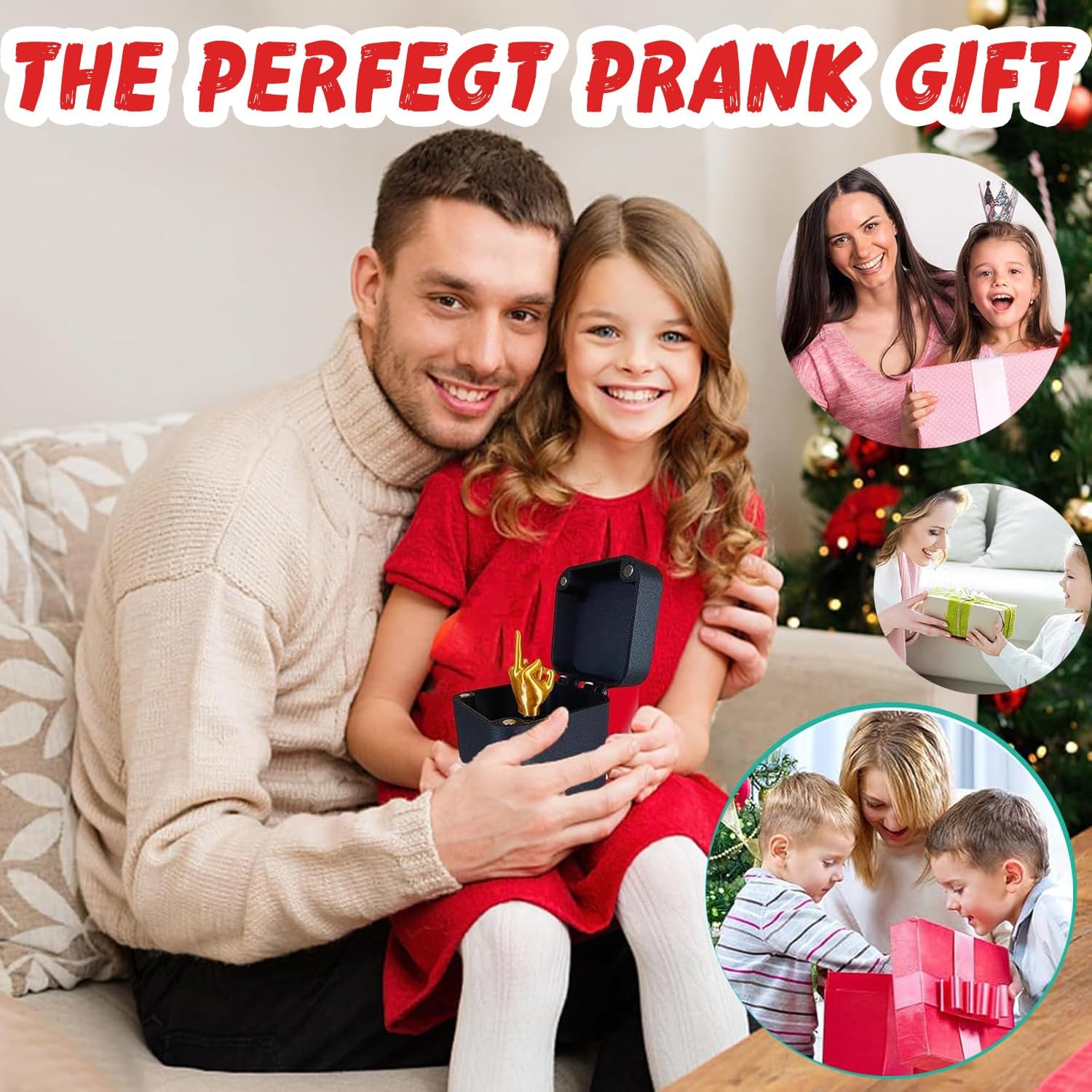 Surprise Gift Finger in a Box, Perfect Hand Gift Finger with Box, Spoof Hand Prank Pop up Gift with Box for Adults, Fun Gift Finger Box for Decor, Finger in a Box.