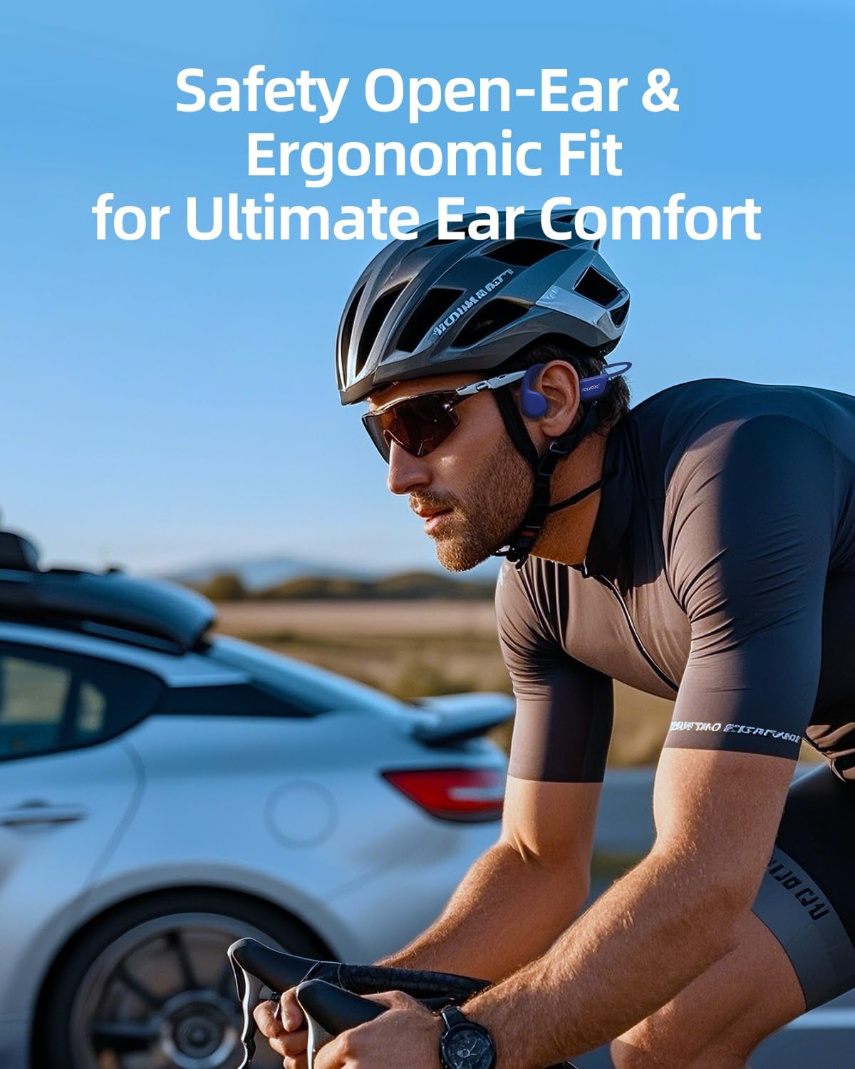 Swimming Headphones,IPX8 Waterproof Bone Conduction Headphones,32GB Memory Open Ear Headphones with Mic,Wireless Earphones Underwater Sport Earbuds for Workout Running Cycling Gift - Image 6