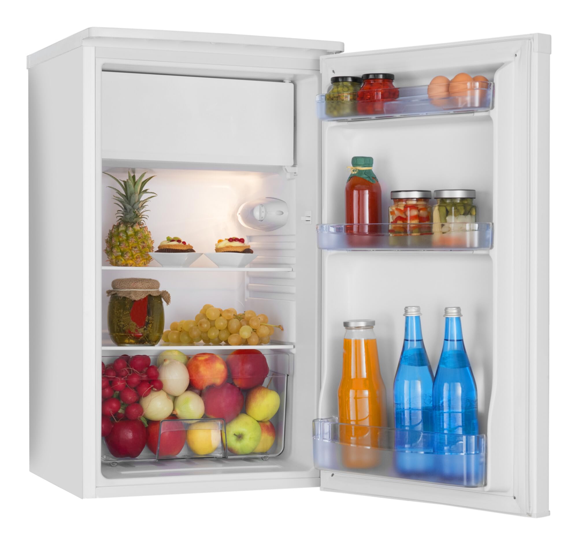 Amica Kühlschrank mit Gefrierfach 83 L 84 x 48 x 49,5 cm KS 361 155 W