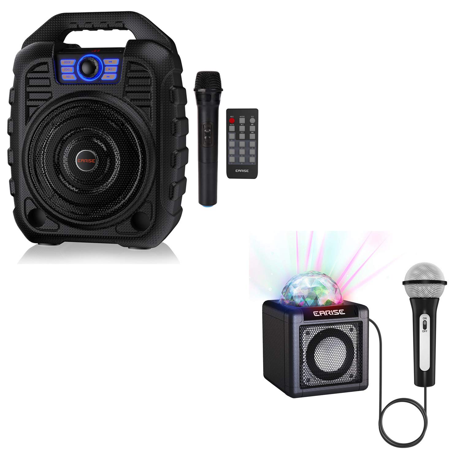 Eariser Buy EARISE T26 Portable Karaoke Machine with Wireless Microphone + T12 ...