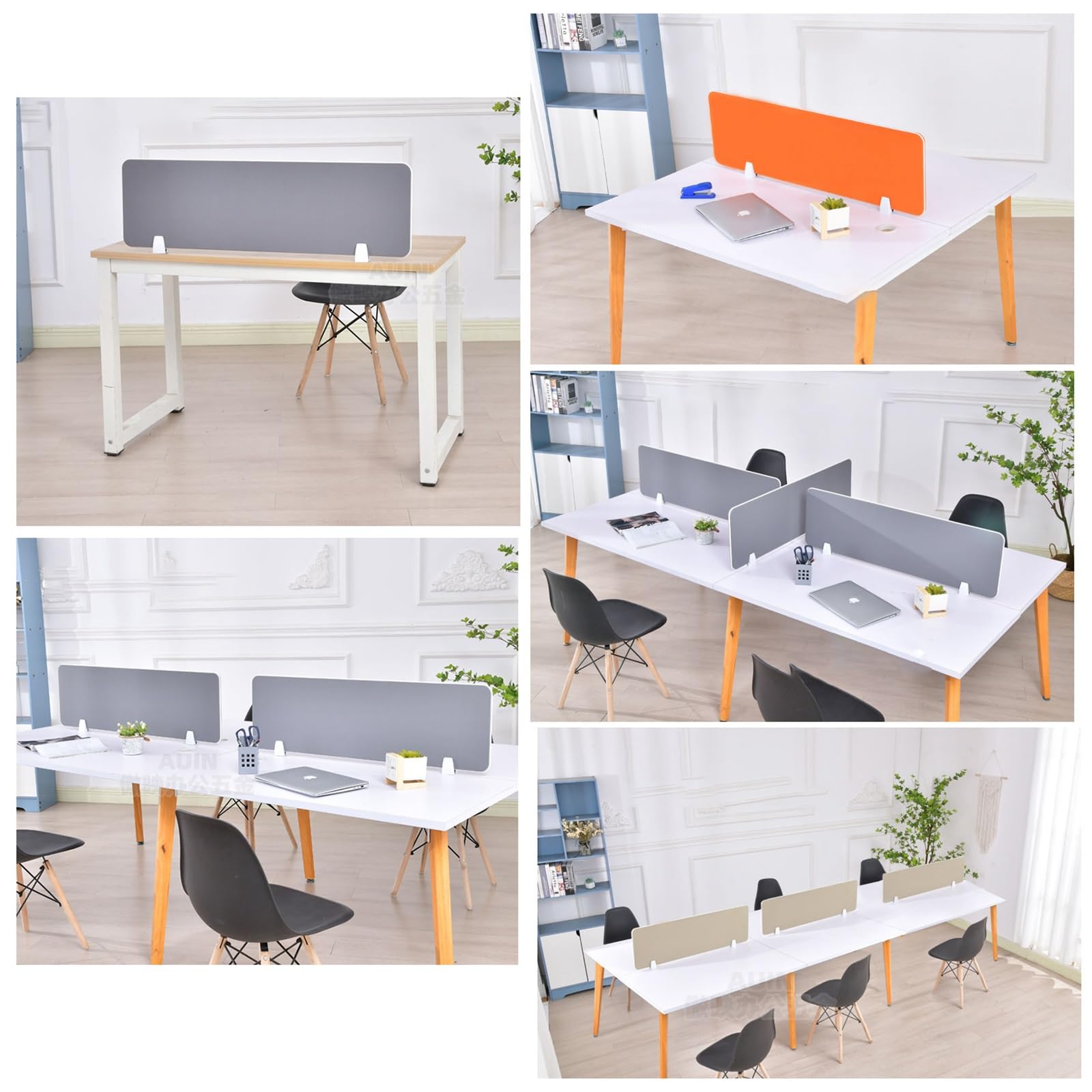 10 Séparateurs De Bureau Pliables, Ulticolores 40x30c - Cloisons Pour Séparation De Bureau