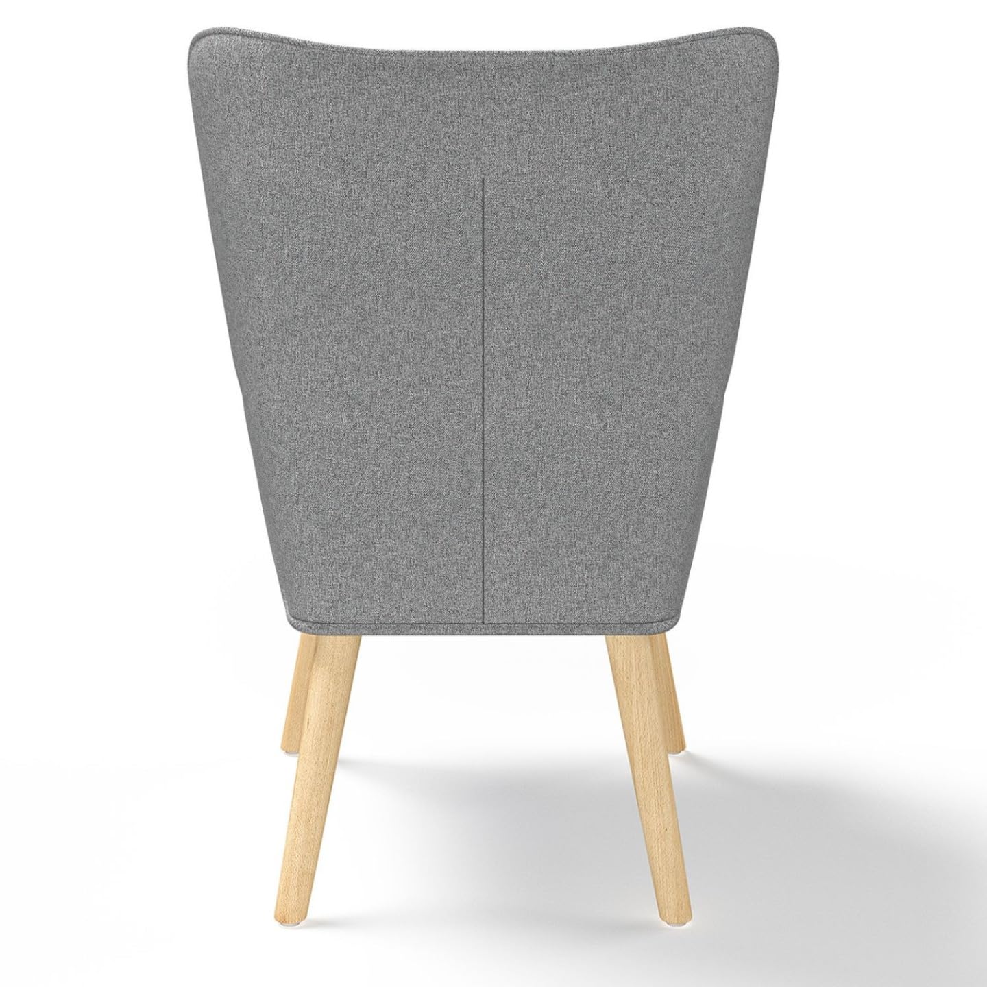 IDMarket – Sillón escandinavo Ivar en tejido gris claro