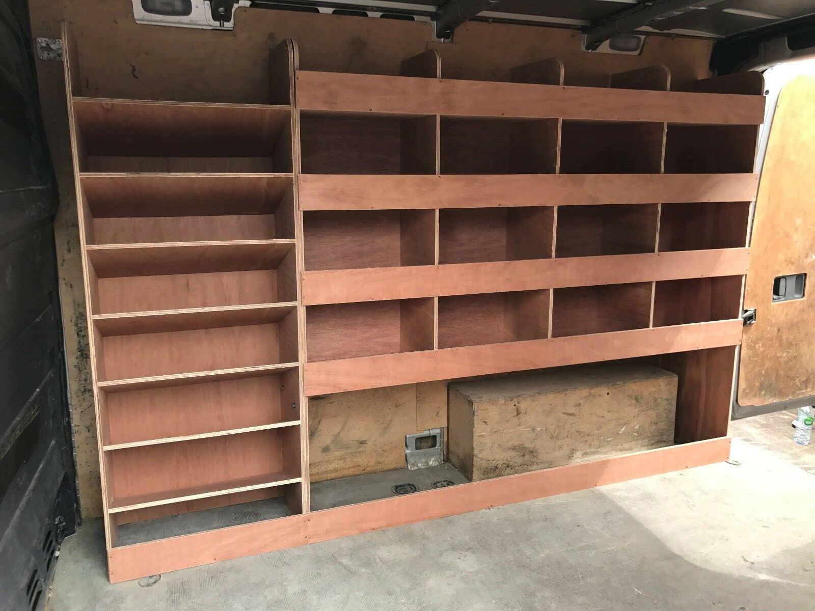 Fully Assembled Van Shelving Racking to fit Mercedes Sprinter SWB Plywood System Case Storage Unit