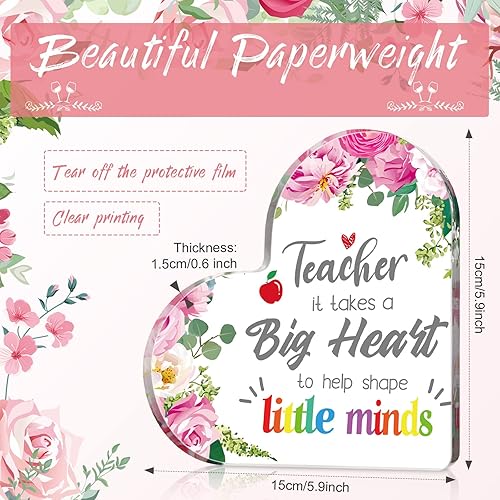 Miniatura 3 de Meanplan 4 piezas de regalos de agradecimiento de Navidad para profesores para mujeres, vaso de profesor de 12 onzas, 2 marcapáginas y pisapapeles