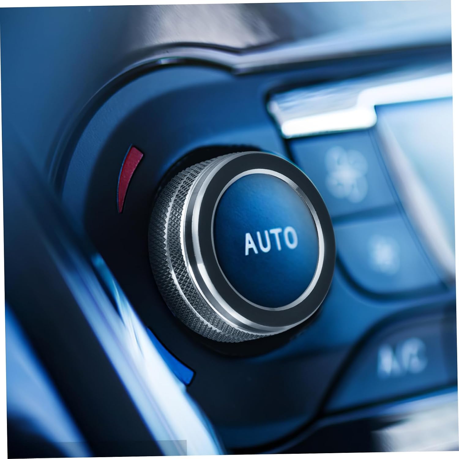 2Pcs Air Conditioning Knob Trim Rings for Stylish Protective Covers with Improved Grip Secure Fit and Enhanced Interior Aesthetic Auto Accessories for Car Air